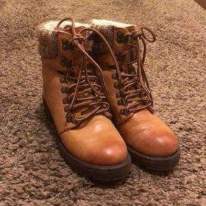 Brown Combat Boots